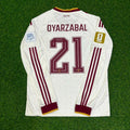 Mikel Oyarzabal #21 Spain 2026 World Cup Away Long Sleeve Jersey – Back View