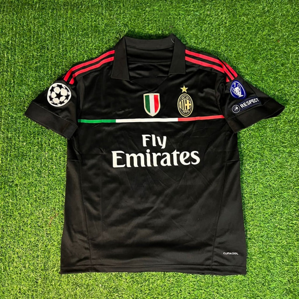 Milan Third Kit 2011/12 Retro Kit Jersey – Back View