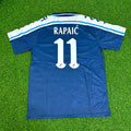 Milan Rapaic Perugia Retro Blue Football Jersey – Back View