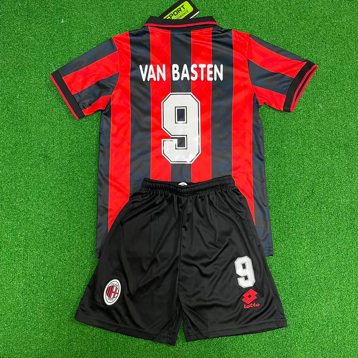 Marco van Basten Milan Retro Kids Kit – Back View