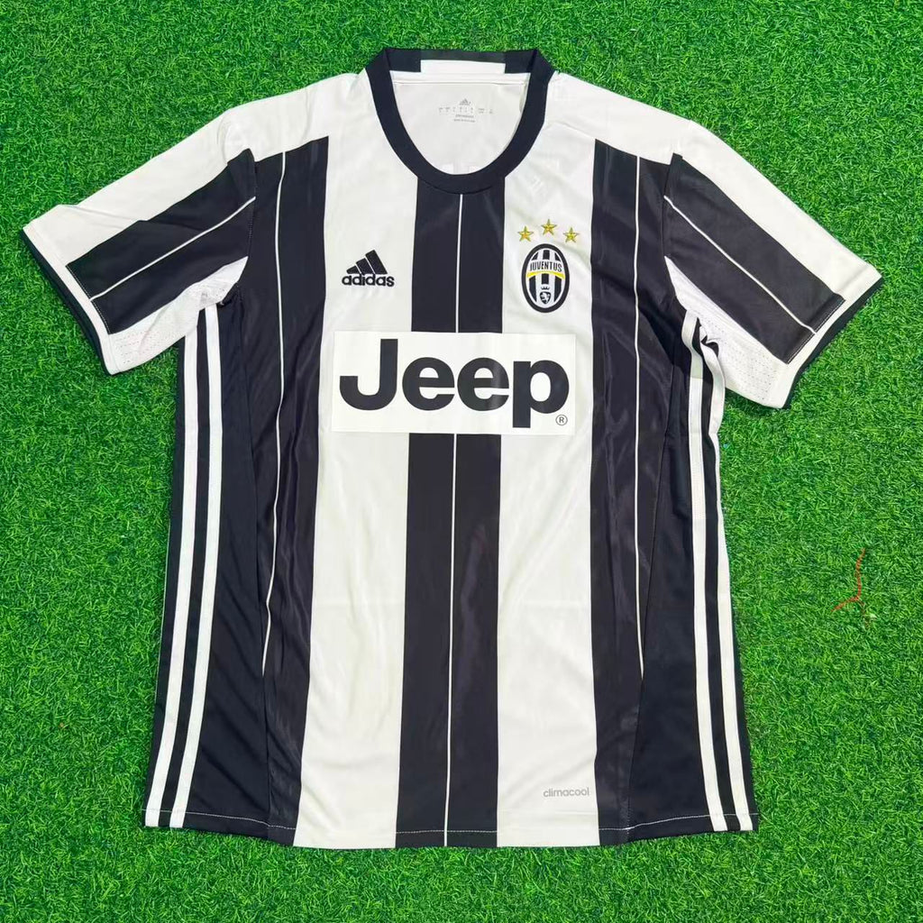 2016/17 Miralem Pjanic Juventus Home Retro Football Jersey Collection – Front View