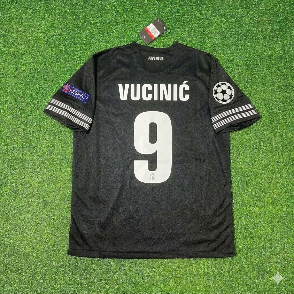 Juventus Home 2012 2013 Season Retro Jersey – Mirko Vučinić 9- – Back View