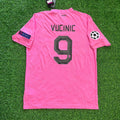 Mirko Vucinic Juventus Pink 2012 2013 Season Retro Jersey – Back View