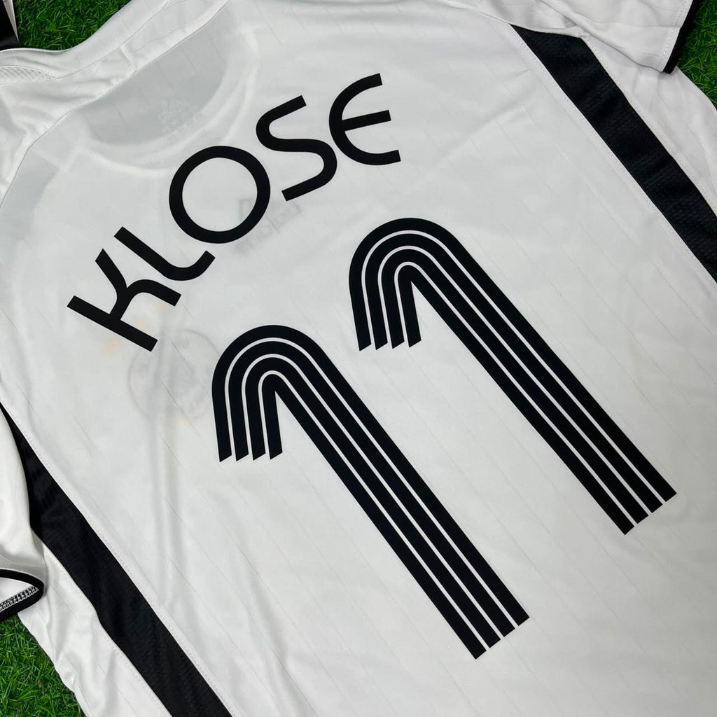 Miroslav Klose Germany 2006 World Cup White Retro Football Jersey – Detailed View