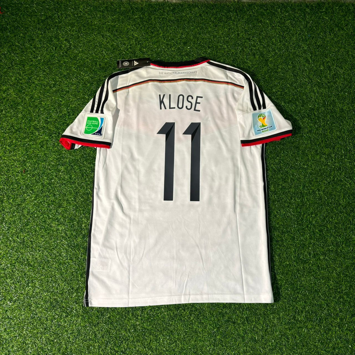 Miroslav Klose Germany 2014 World Cup White Retro Football Jersey – 4