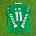 Germany EURO 2012 Long Sleeve Green Retro Football Jersey – Miroslav Klose – Back View