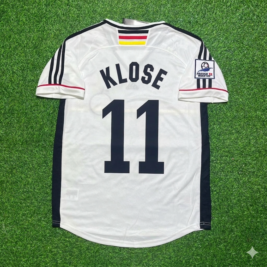 Miroslav Klose Deutschland World Cup Retro Fußballtrikot – Back View