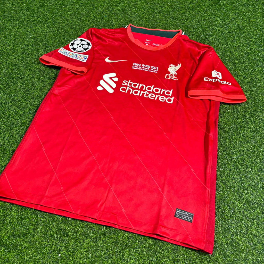 2022 Jordan Henderson #14 Liverpool Champions League Final Home Retro Football Jersey – 4