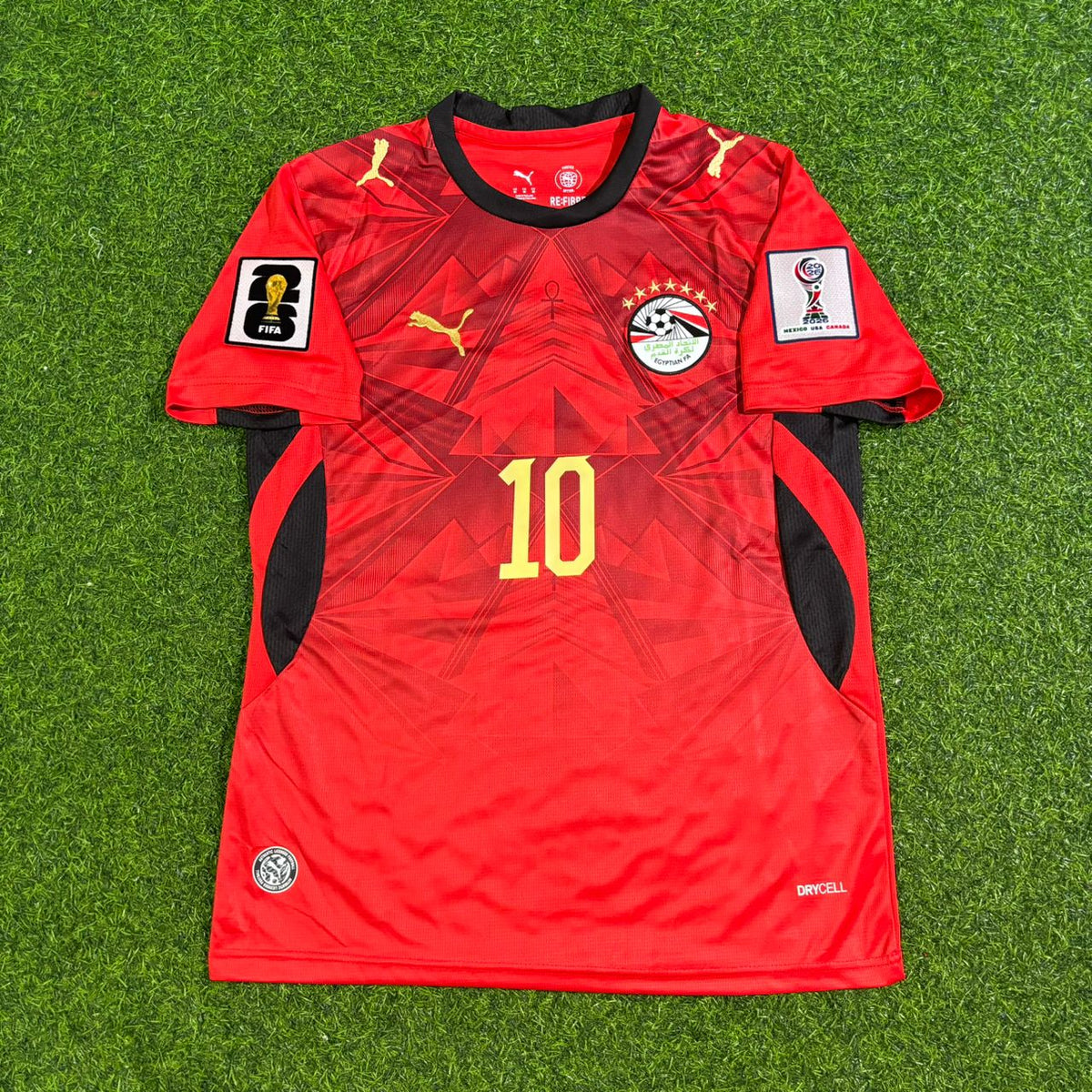 Mohamed Salah Egypt 2026 World Cup Home Football Jersey – Front View