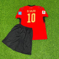 Mohamed Salah Egypt 2026 World Cup Home Kids Football Jersey – Back View