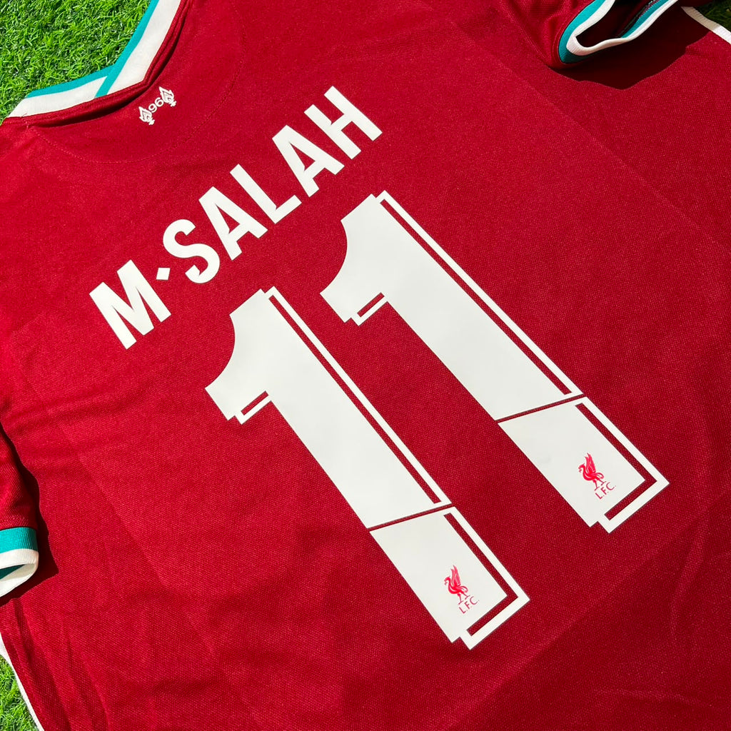 Liverpool 2019 2020 Home Retro Football Jersey – Mohamed Salah 11# – Detailed View