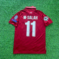 Mohamed Salah Liverpool 2019 Champions League Final Retro Football Jersey – Back View