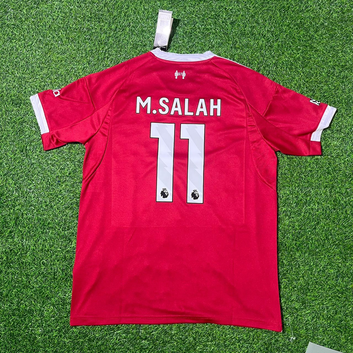Liverpool 2025/26 Home Football Jersey – Mohamed Salah – Back View