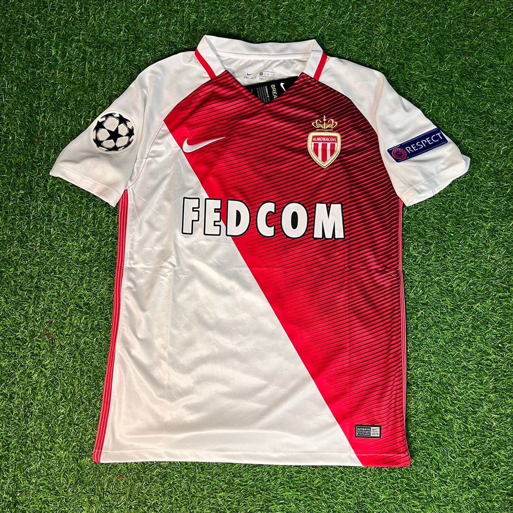Bernardo Silva Monaco 2016 2017 Retro Jersey – Front View