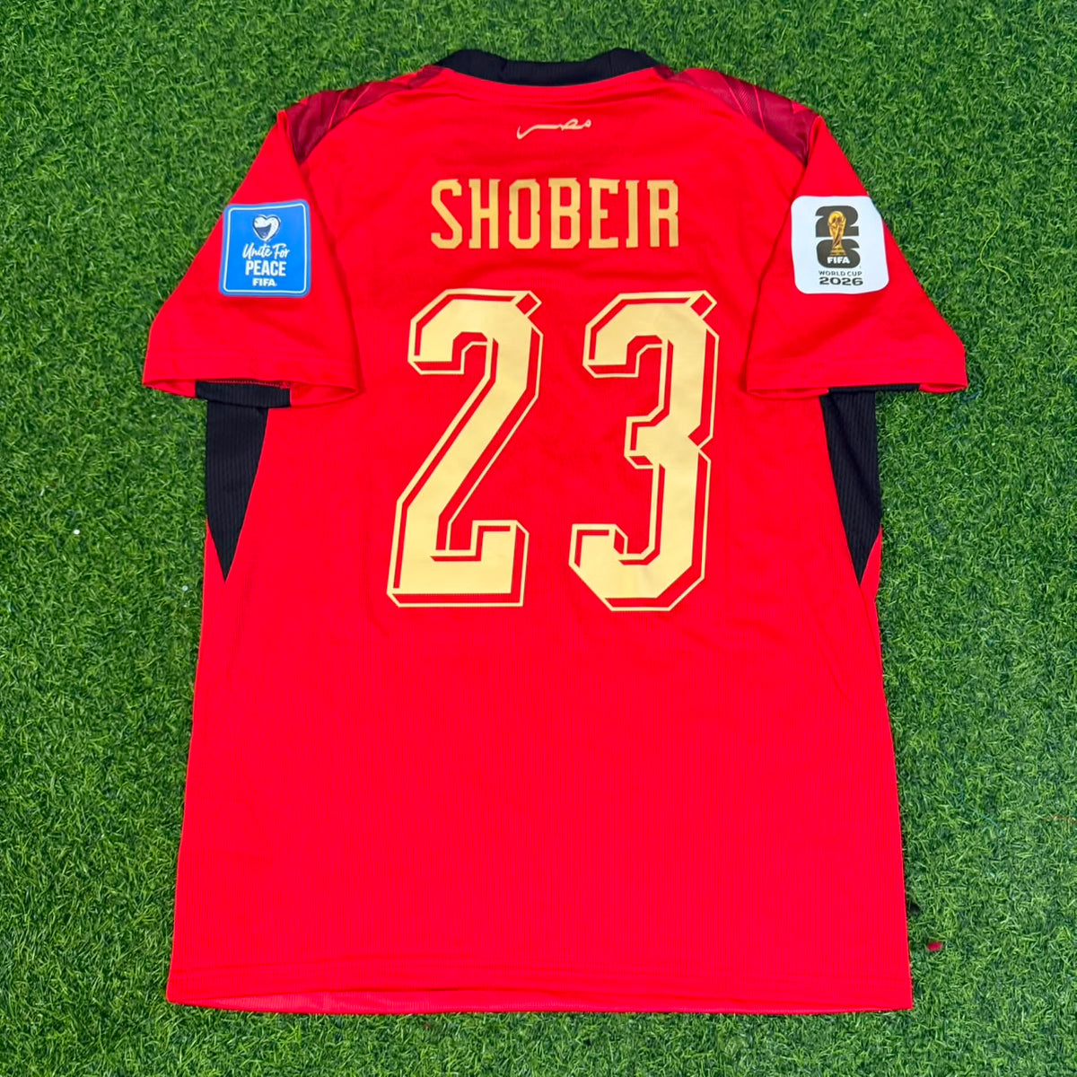 Mostafa Ahmed Shobeir Egypt 2026 World Cup Home Football Jersey – Back View