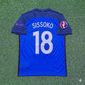 France Euro 2016 Home Retro Football Jersey – Moussa Sissoko #18 – Back View