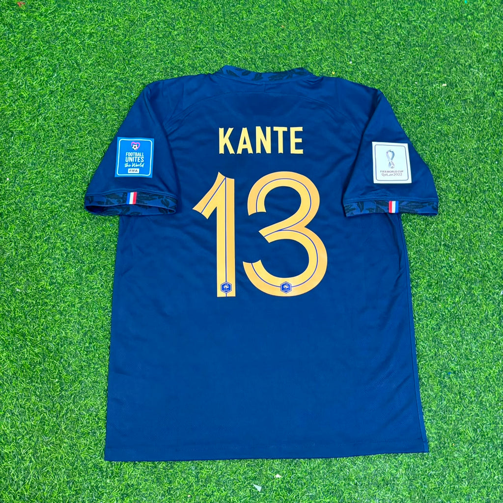N'Golo Kante France 2022 World Cup Final Retro Jersey – Back View