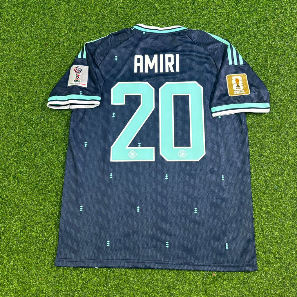 Nadiem Amiri Germany 2026 World Cup Blue Away Football Jersey – Back View