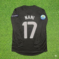 Luis Nani #17 Portugal Euro 2012 Away Black Long Sleeve Retro Football Jersey – Back View