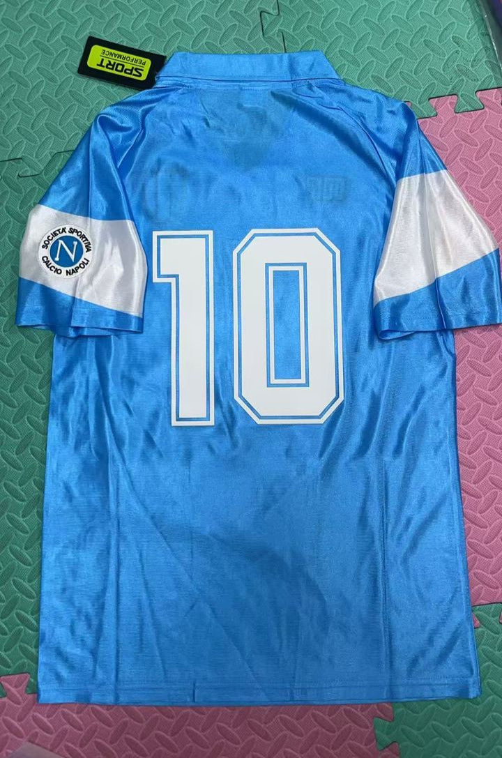 Diego Armando Maradona Napoli 1990 1991 Home Jersey – Back View