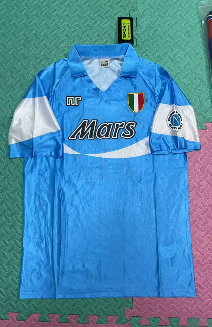 Diego Armando Maradona Napoli 1990 1991 Home Jersey – Front View