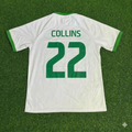 Ireland Vintage Special Edition White Football Jersey – Nathan Collins 22- – Back View