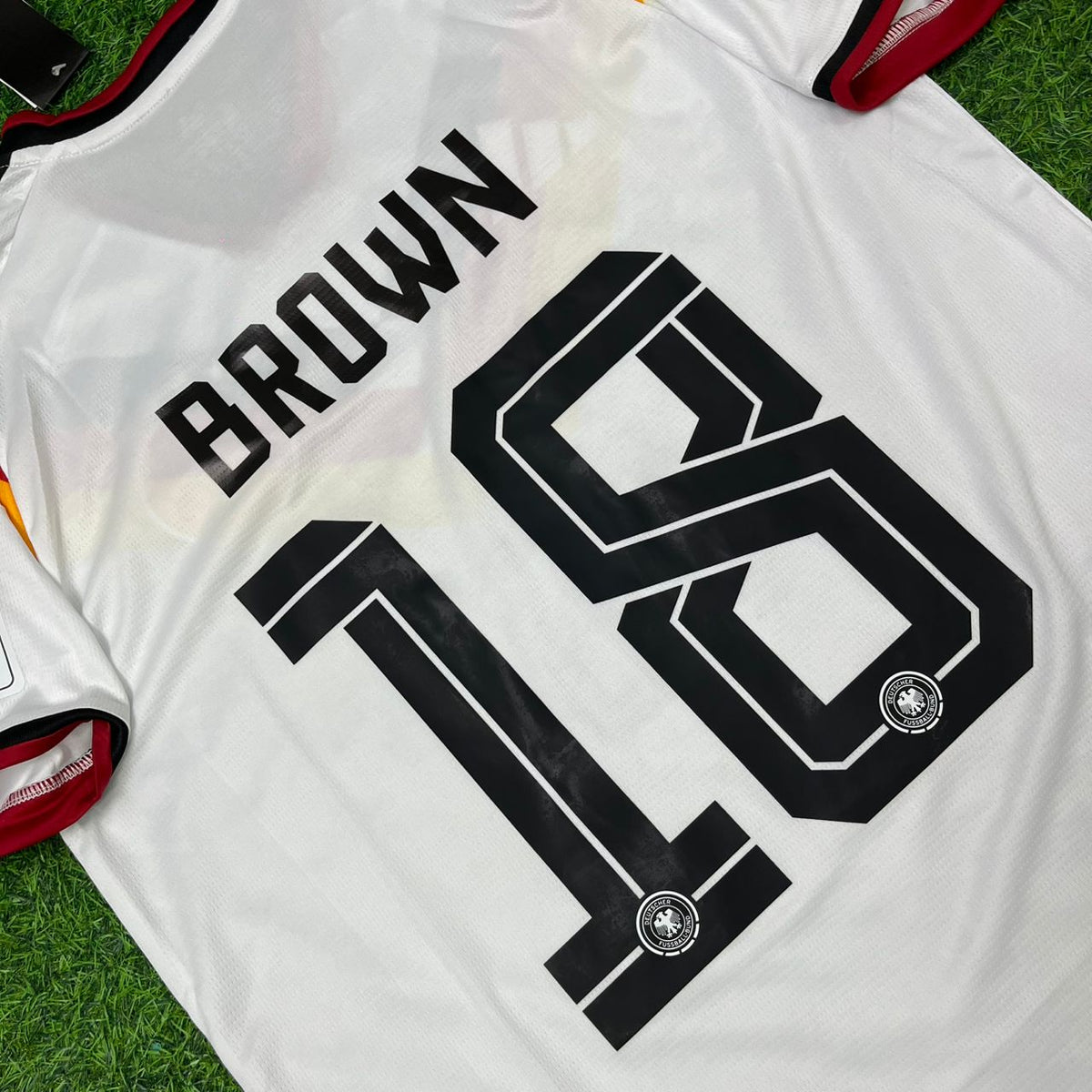 Nathaniel Brown #18 Germany 2026 World Cup Home Jersey – Detailed View