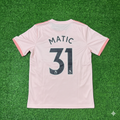Manchester United 2018/19 Pink Retro Football Jersey – Nemanja Matic – Back View