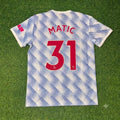 2021/22 Nemanja Matic Manchester United Final Season Away Retro Football Jersey – Back View