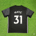 2017/18 Nemanja Matic Manchester United Black Retro Football Jersey – Back View
