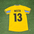1998/00 Alessandro Nesta Lazio Yellow Retro Football Jersey – Back View