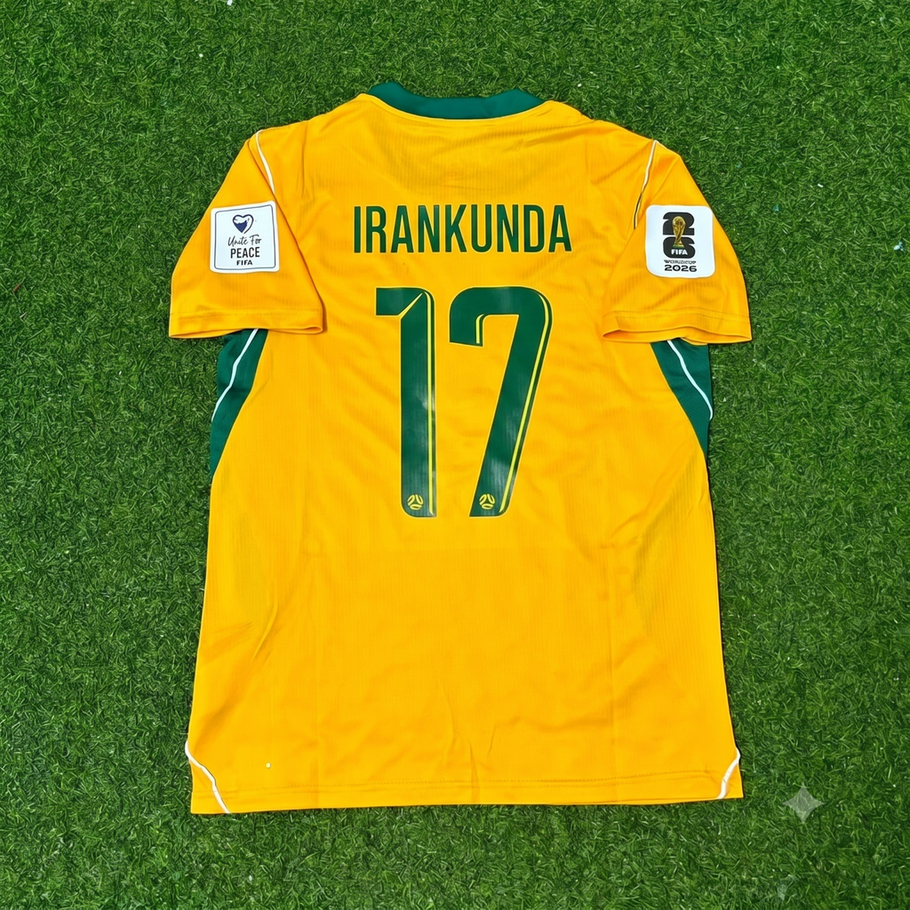 Nestory Irankunda Australia 2026 World Cup Football Jersey – Back View