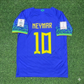 2022 Brazil World Cup Neymar Jr Retro Football Jersey – Back View