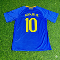 Brazil 2010 World Cup Retro Blue Jersey – Neymar Jr. – Back View