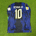 Brazil 2026 World Cup Long Sleeve Blue Away Jersey – Neymar Jr #10 – Back View