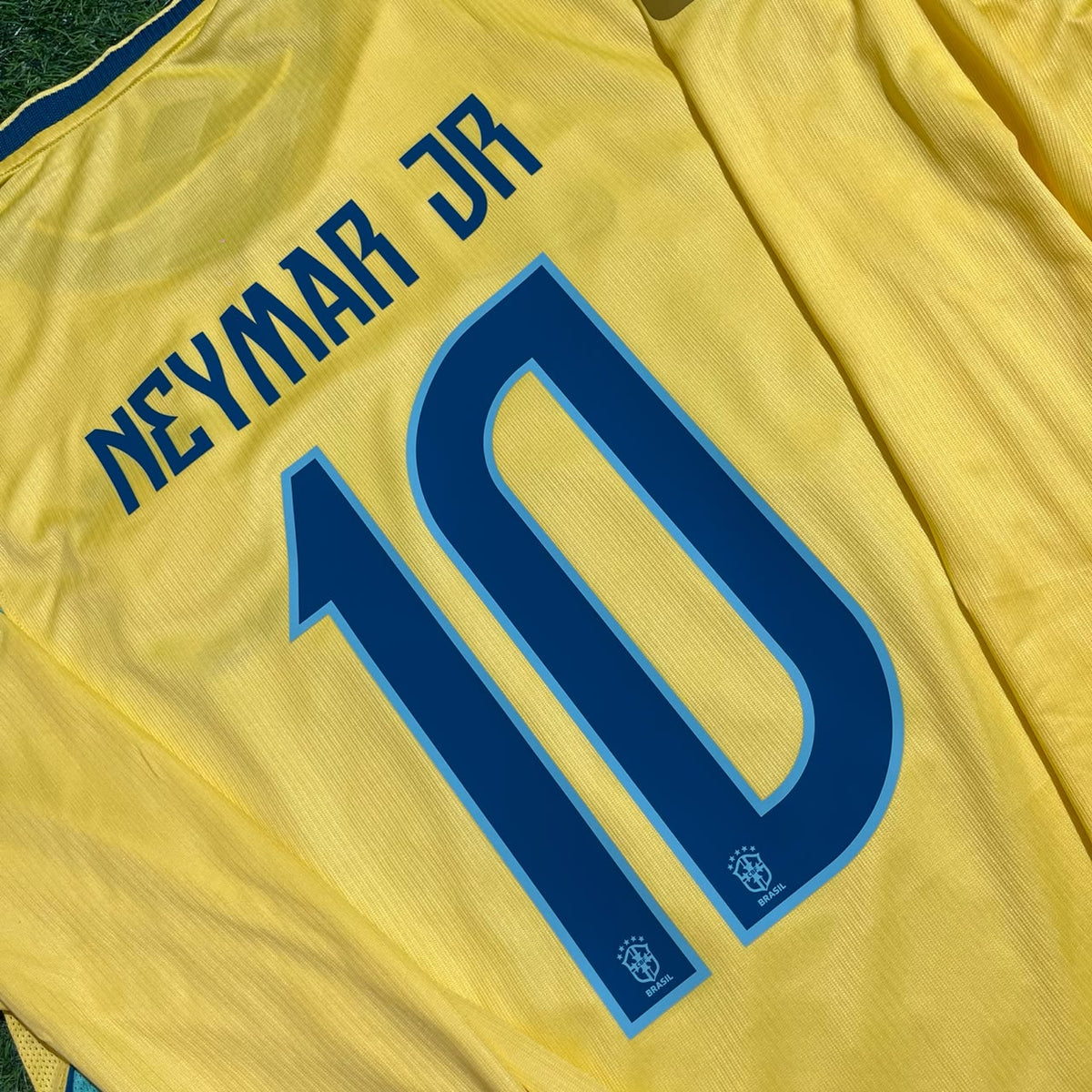 2026 Brazil World Cup Neymar Jr #10 Long Sleeve Home Yellow Football Jersey – Detailed View