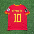 Brazil 2026 World Cup Red Jersey – Neymar Jr. 10# – Back View