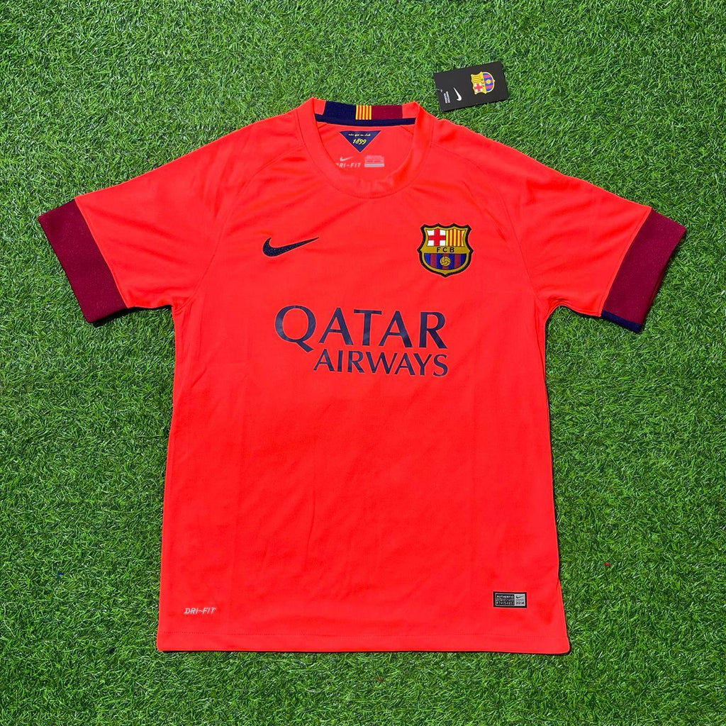 Barcelona 2014/2015 Away Retro Football Jersey – Neymar Jr – Front View