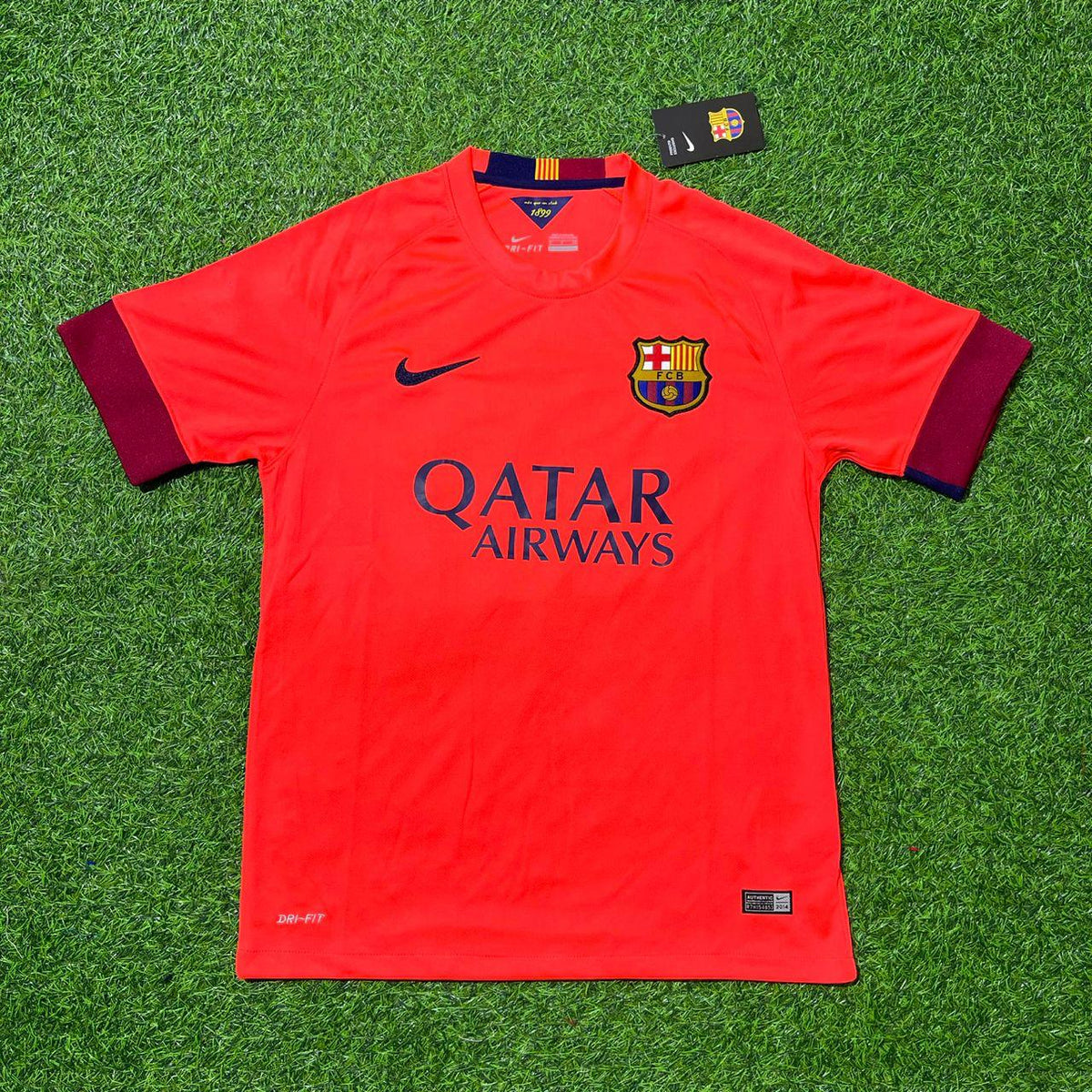 Barcelona 2014/2015 Away Retro Football Jersey – Neymar Jr – Front View