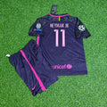 Barcelona 2014/2015 Champions League Kids Football Jersey – Neymar Jr – Back View
