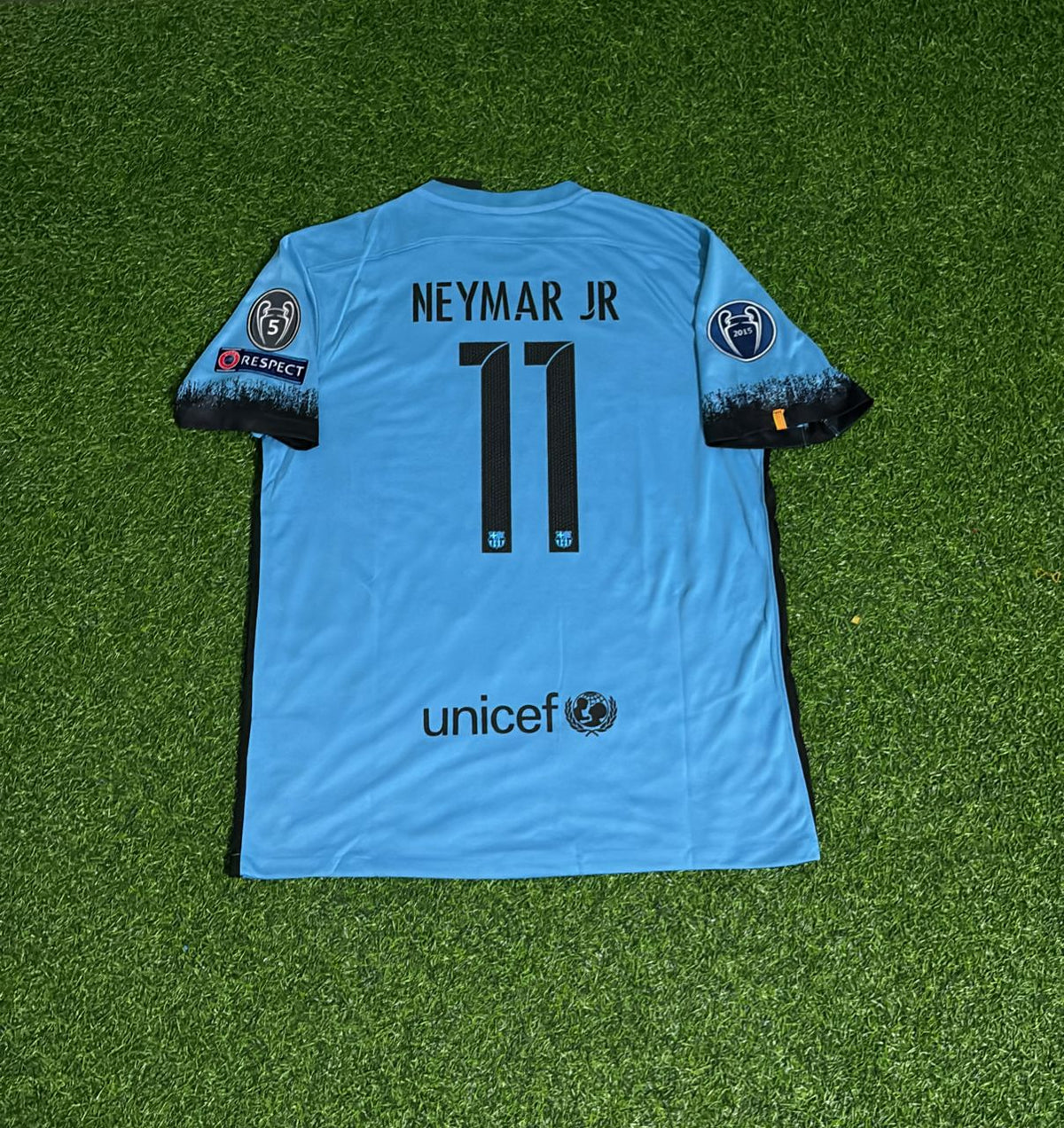 Neymar JR Barcelona 2015-2016 Retro Jersey – Back View