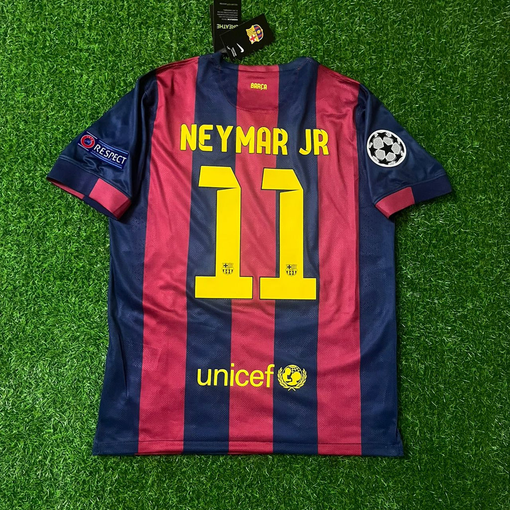 2015 Neymar Jr Barcelona Final Home Kids Kit Football Jersey for Children – 7