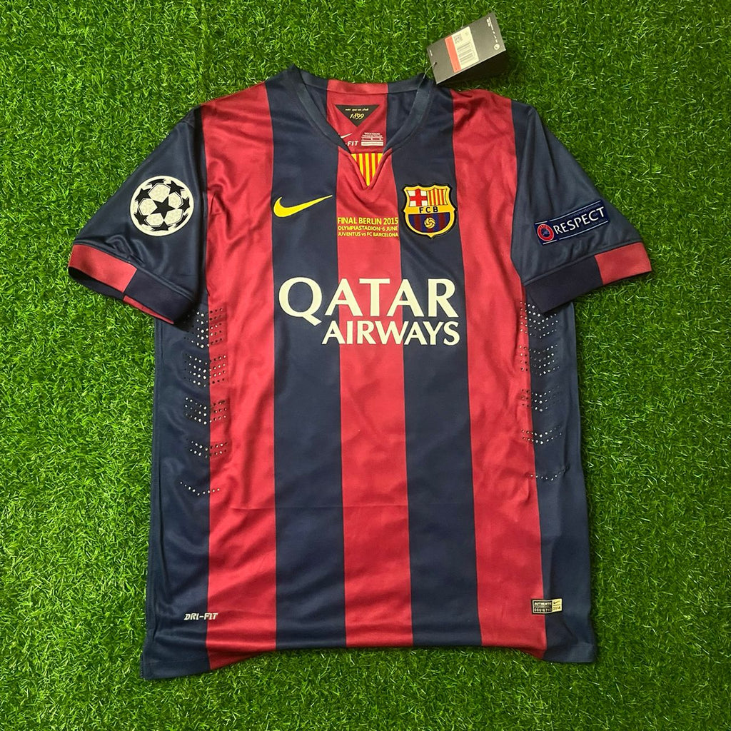 2015 Neymar Jr Barcelona Final Home Kids Kit Football Jersey for Children – 8