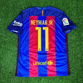 Neymar Jr 11 – FC Barcelona 2016/17 Home Retro Jersey – Back View