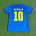 Neymar Jr Brazil 2021 Copa America Blue Football Jersey – Back View