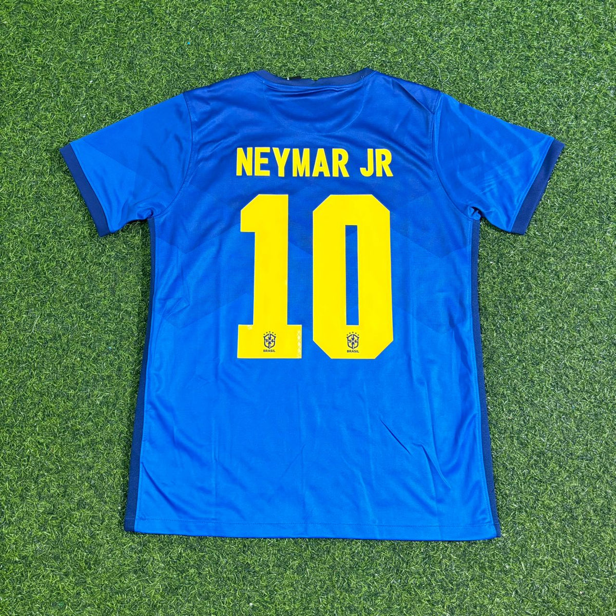 Neymar Jr Brazil 2021 Copa America Blue Football Jersey – Back View
