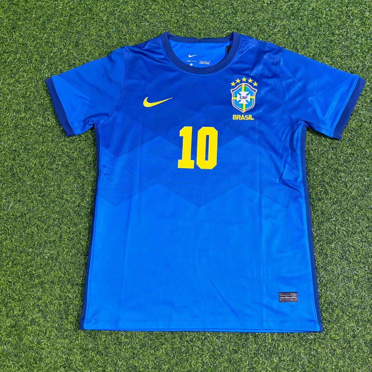 Neymar Jr Brazil 2021 Copa America Blue Football Jersey – Front View