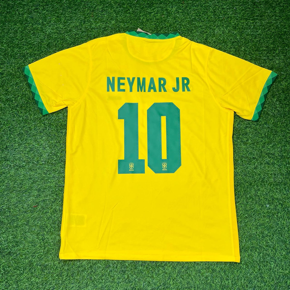 Neymar Jr Brazil 2021 Copa America Home Football Jersey – Back View