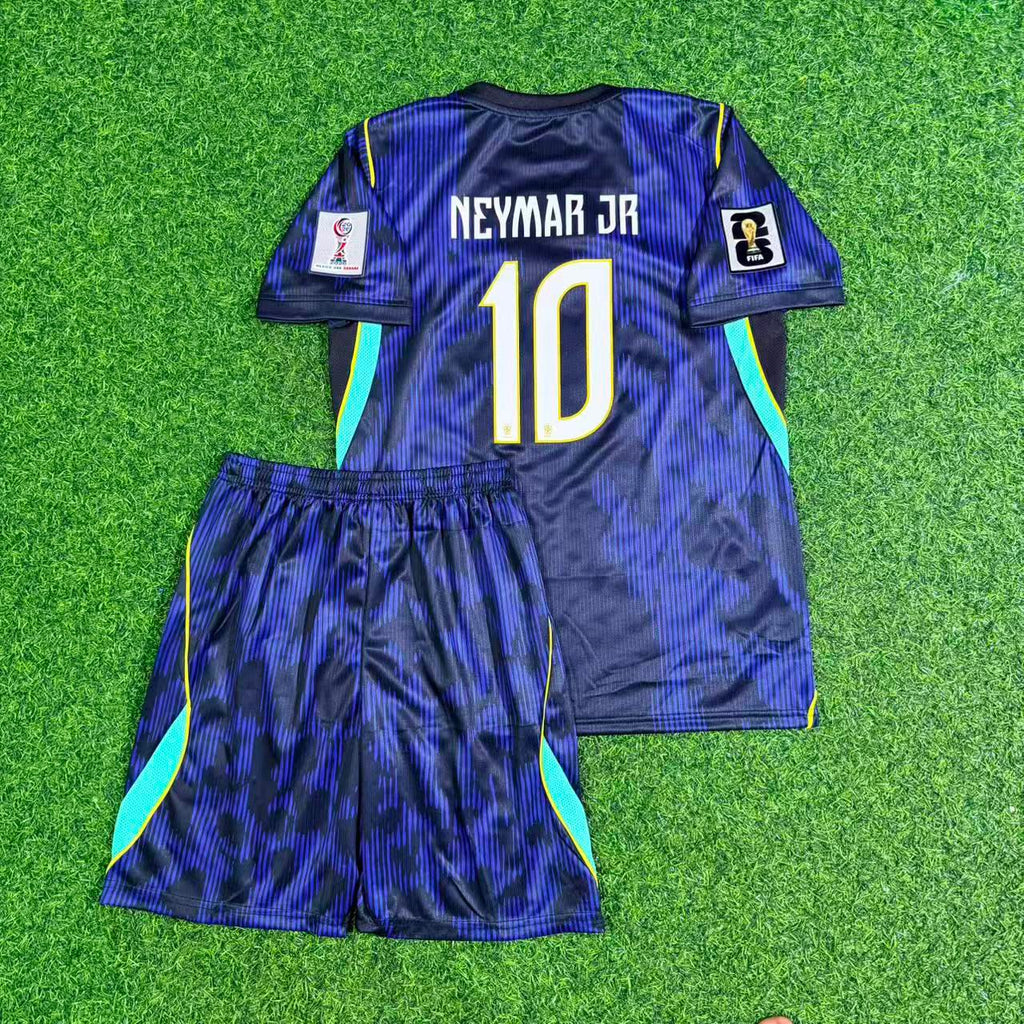 Neymar Jr Brazil 2026 World Cup Kids Football Jersey – Back View