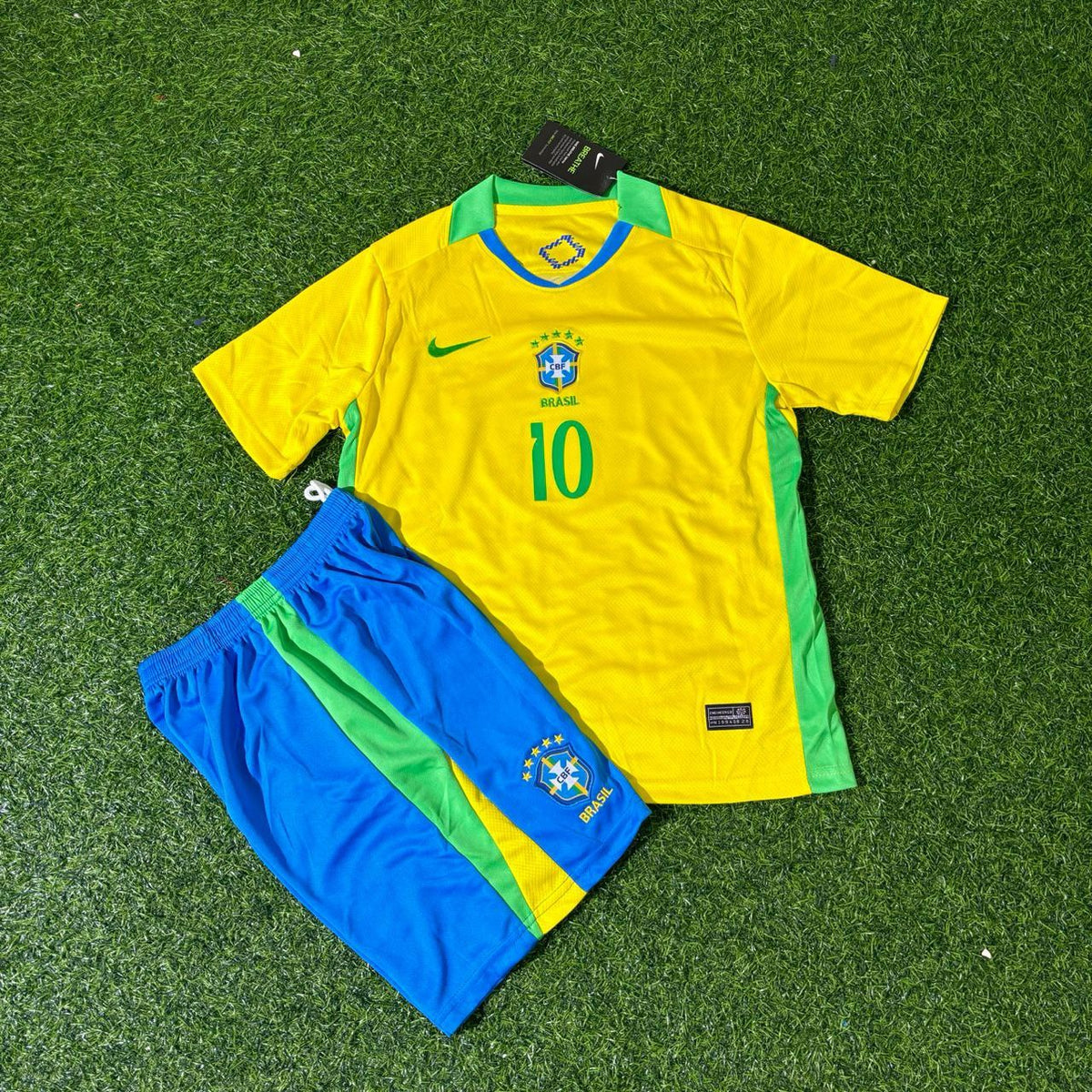 Brazil 2026 World Cup Kids New Season Football Jersey – Neymar Jr – Front View